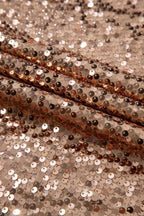 Glimmer Goddess Mini – Gold Sequin Cutout Dress