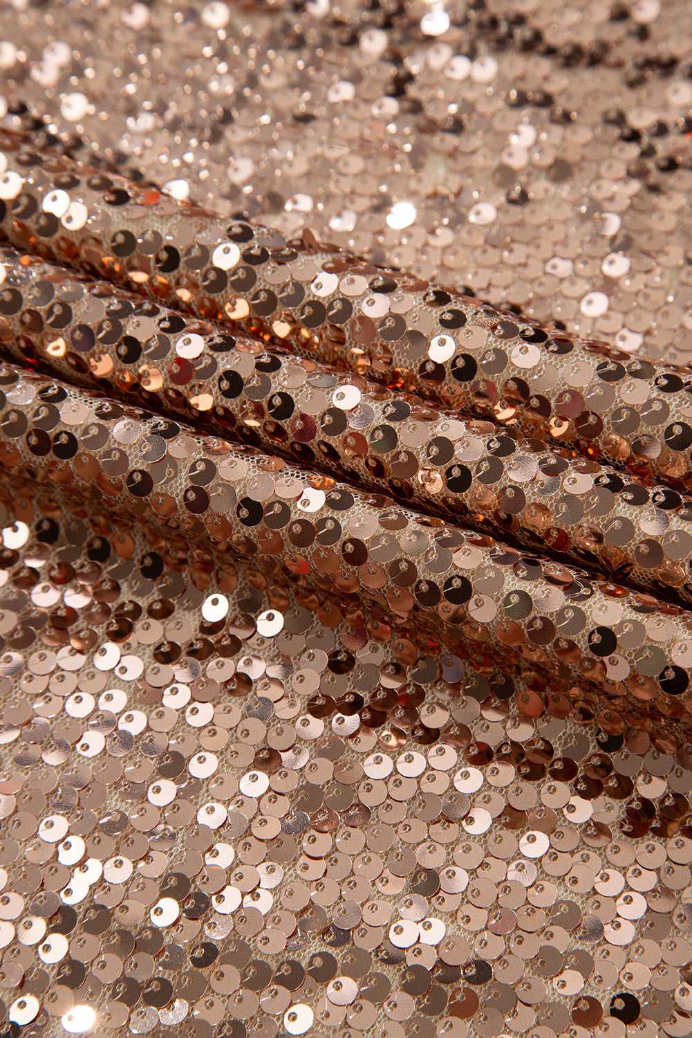 Glimmer Goddess Mini – Gold Sequin Cutout Dress