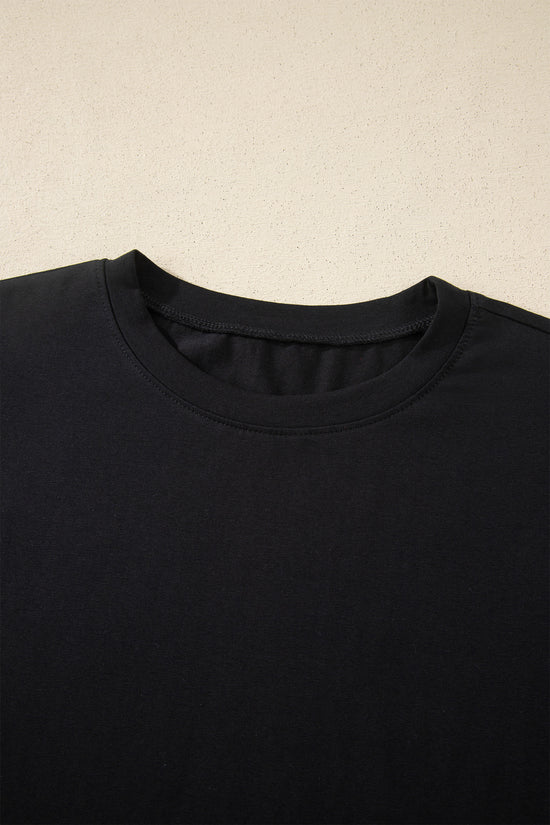 Varsity Stripe Crew Neck Short Sleeve Cotton T-Shirt