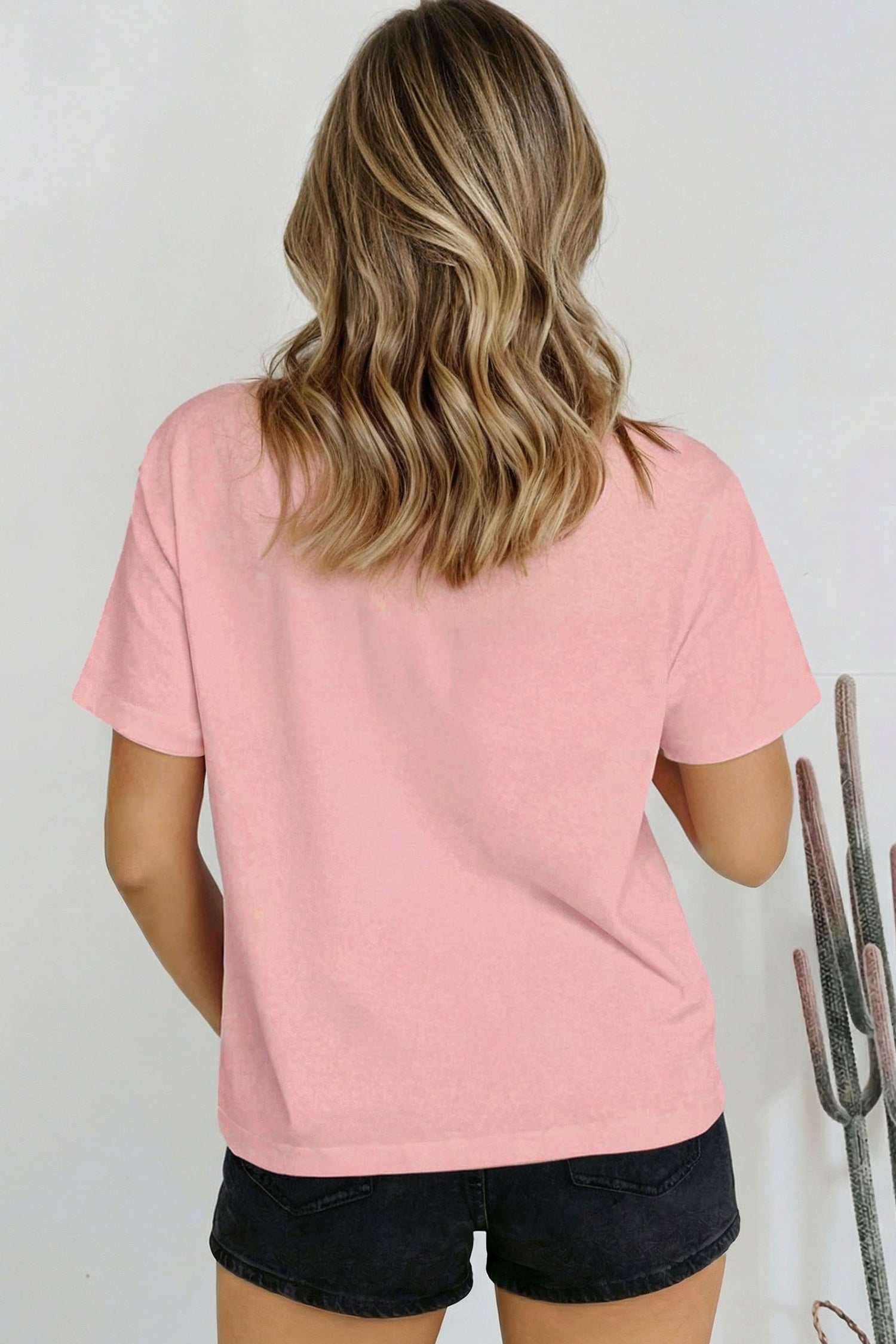 Solid Colour Oversized High Neck Tee Women UK