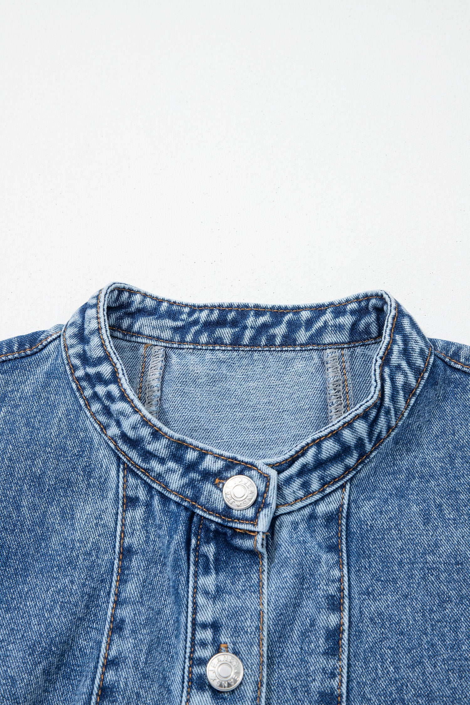 Western Belt Sleeveless Denim Dress