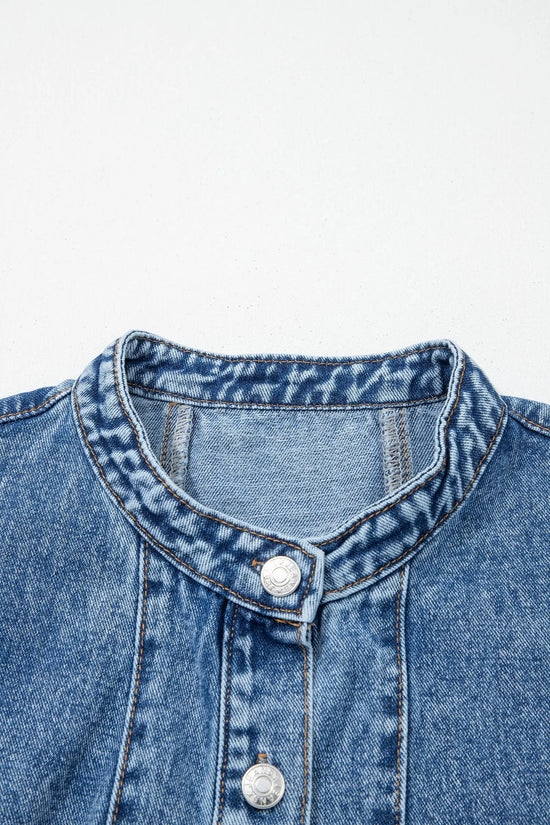 Western belt sleeveless denim dress dresses