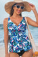 Floral Elegance Tankini Top - Fashionfitz