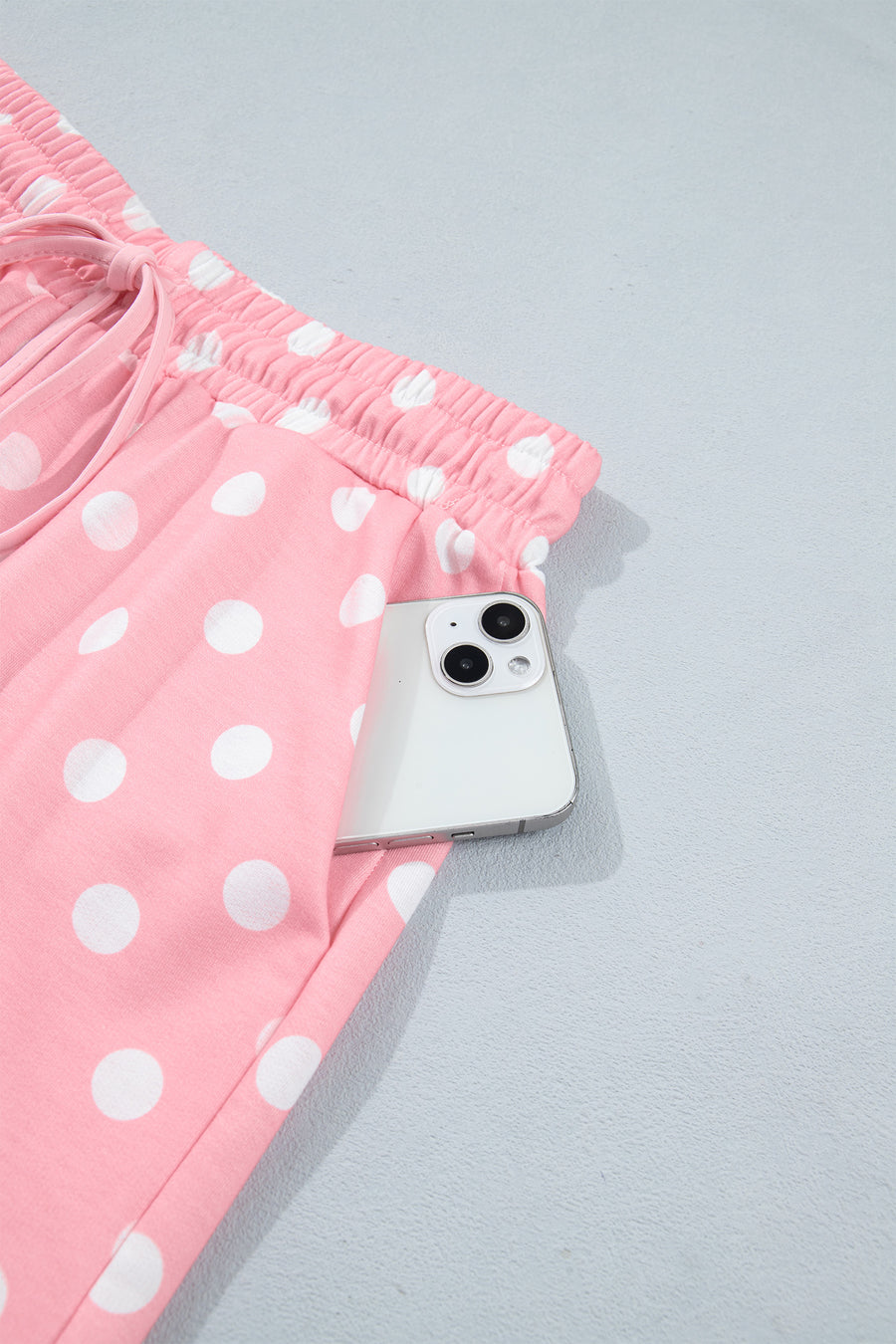 Polka Dot Oversized Top & Drawstring Shorts Set Women UK — second colourway | Fashionfitz UK