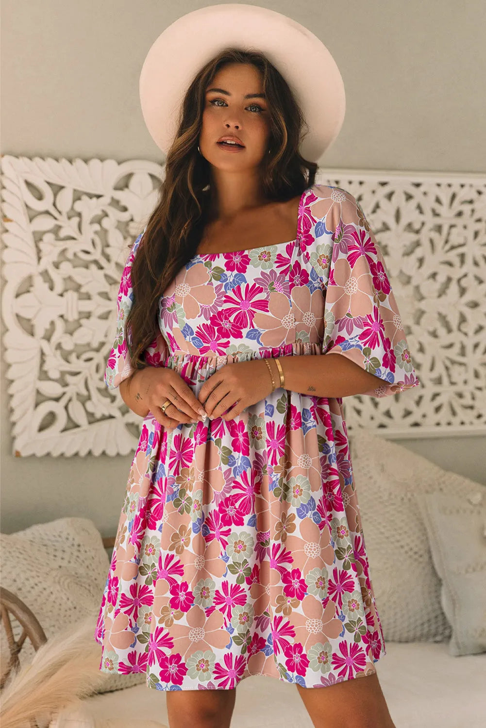Summer Floral Babydoll Dress - Fashionfitz