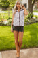 Stripe Snap Winter Vest