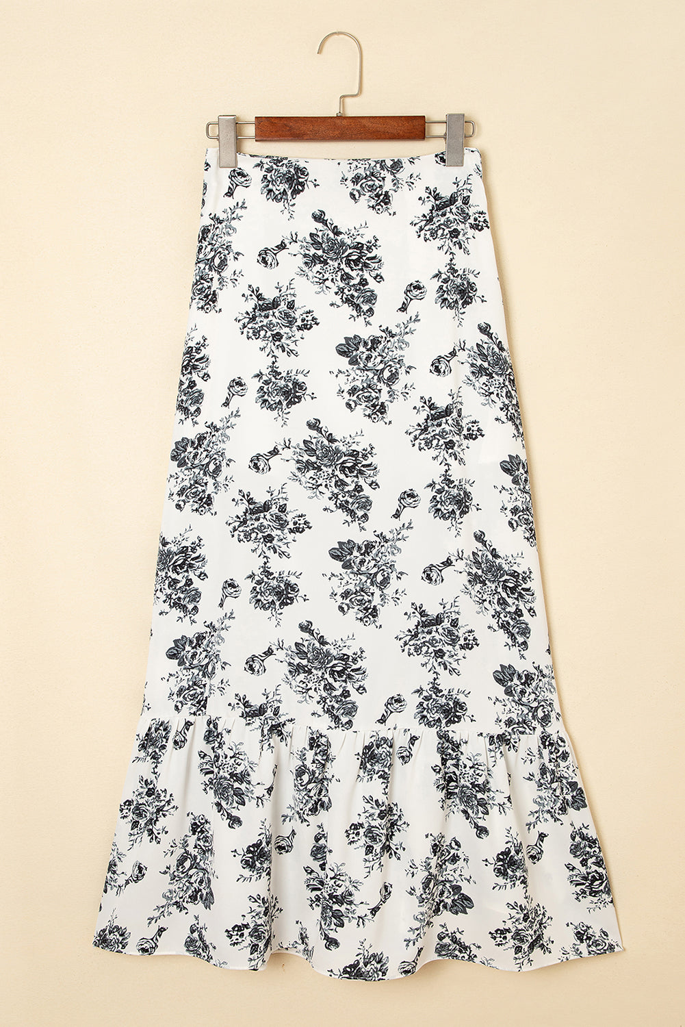 Boho Floral Split Maxi Skirt