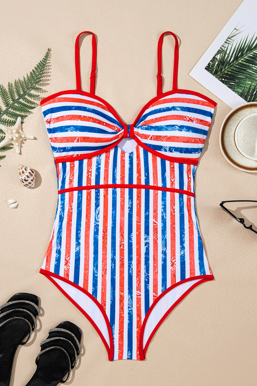 Cutout Spaghetti Strap One Piece Swimsuit Women UK