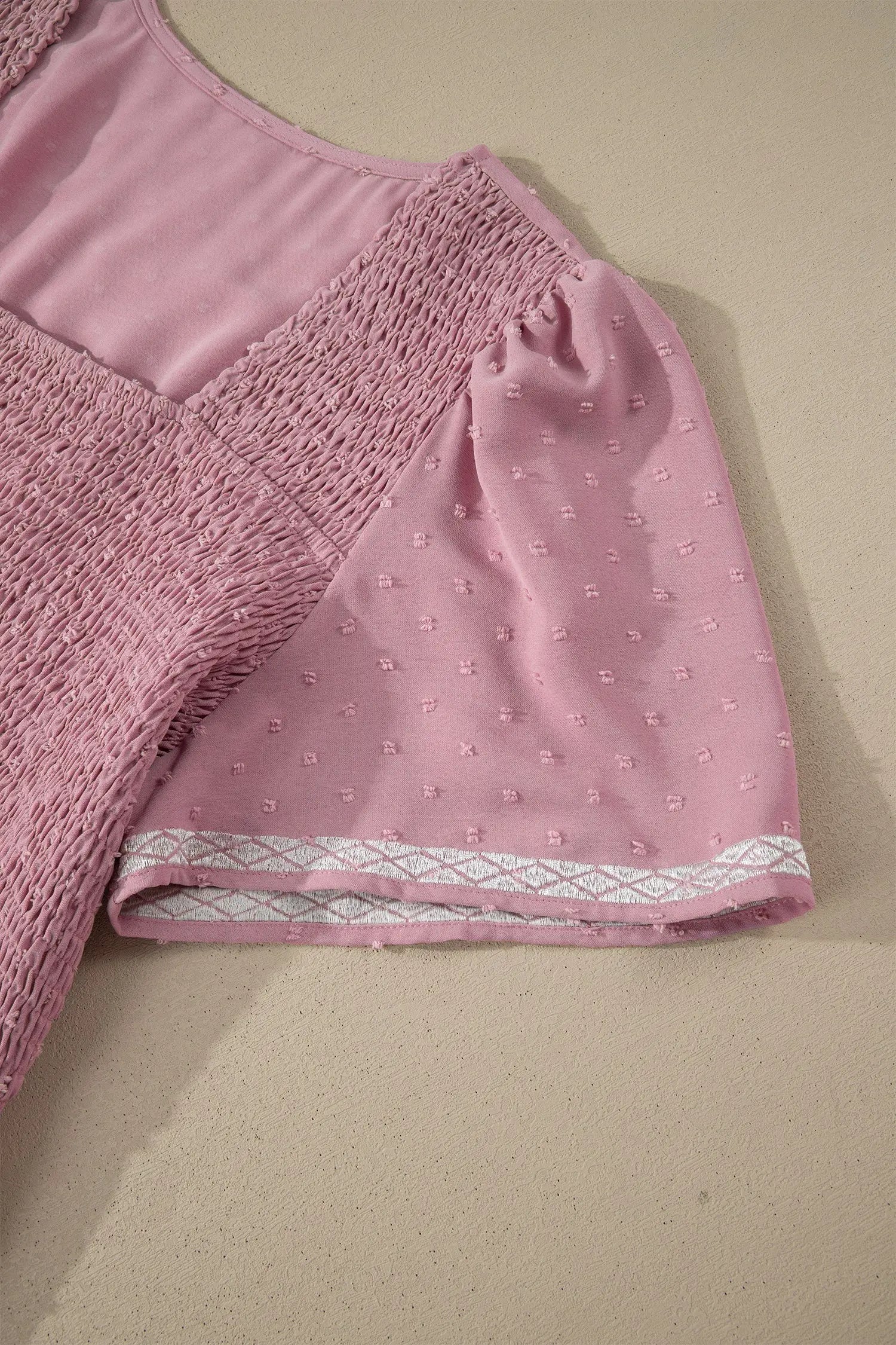 Curve swiss dot smocked midi dress dresses