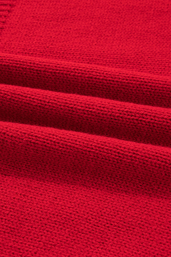 Festive Bow‑Back Backless Jumper