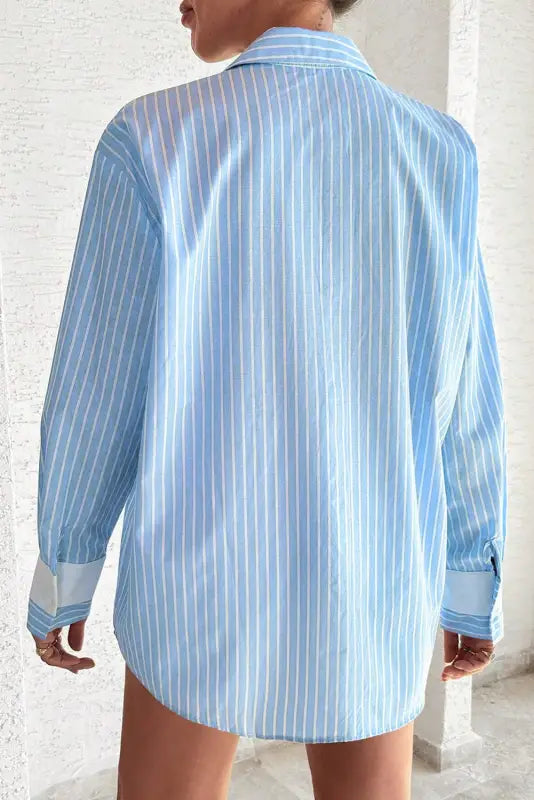 Fancy pocket stripe shirt