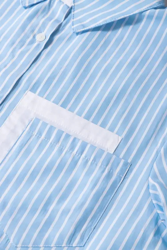 Fancy pocket stripe shirt