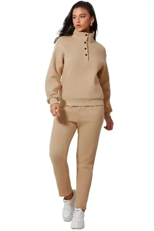 Activewear Sets Relaxation Sweatshirt & Sweatpants Set