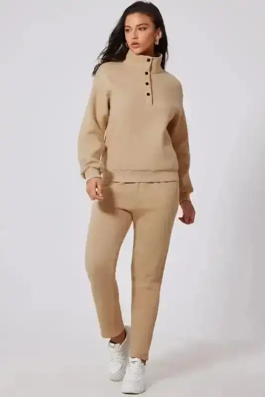 Activewear Sets Relaxation Sweatshirt & Sweatpants Set