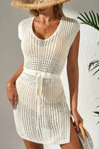 Beach Cover-ups Floral Beach Dress for Women - Sandy Serenity Lightweight Summer Cover-Up