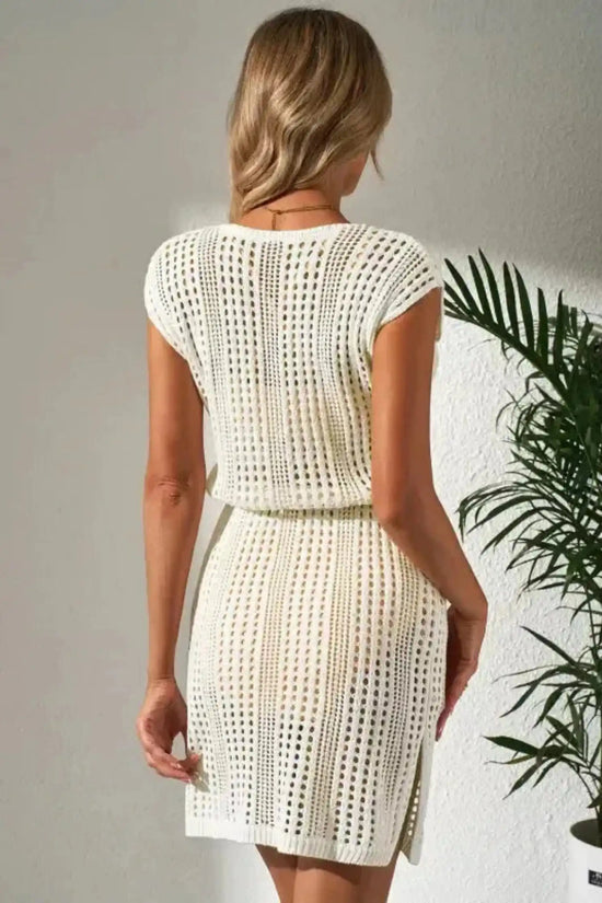 Beach Cover-ups Floral Beach Dress for Women - Sandy Serenity Lightweight Summer Cover-Up