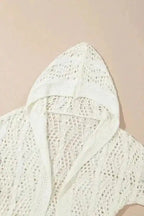 Beach Cover-ups Hooded Beach Cover-Up - Open Knit