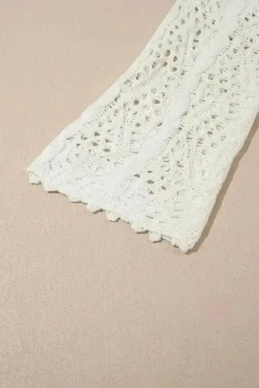 Beach Cover-ups Hooded Beach Cover-Up - Open Knit