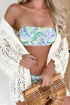 Beach Cover-ups Hooded Beach Cover-Up - Open Knit