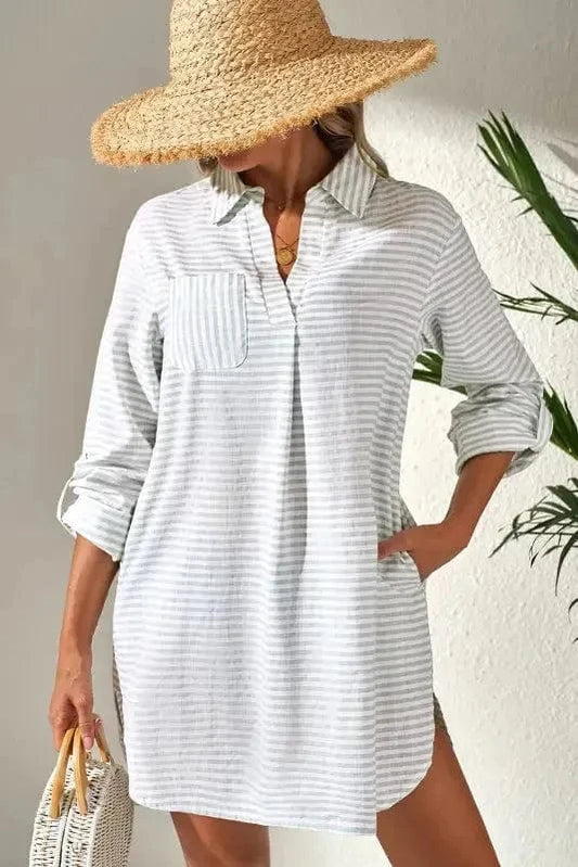 Beach Cover-ups Seaside Stripes Cover Up