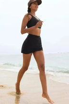 Bikinis Crossover Bikini - Tank and Skort Swimwear