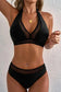 Bikinis Mesh Edged Push-Up Bikini