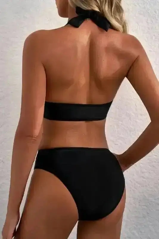Bikinis Mesh Edged Push-Up Bikini