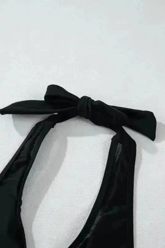 Bikinis Mesh Edged Push-Up Bikini