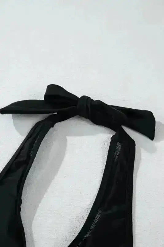 Bikinis Mesh Edged Push-Up Bikini