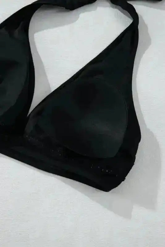 Bikinis Mesh Edged Push-Up Bikini