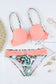 Bikinis Padded Gather Push-up Bikini Set – Halter Style
