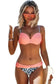 Bikinis Padded Gather Push-up Bikini Set – Halter Style