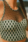 Bikinis Plaid High Waist Bikini - Dotted Mesh Patchwork