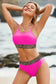 Bikinis Rose Leopard Mesh Bikini Swimsuit Set
