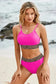 Bikinis Rose Leopard Mesh Bikini Swimsuit Set