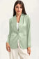 Blazers Black Collared Neck Single Breasted Blazer with Pockets