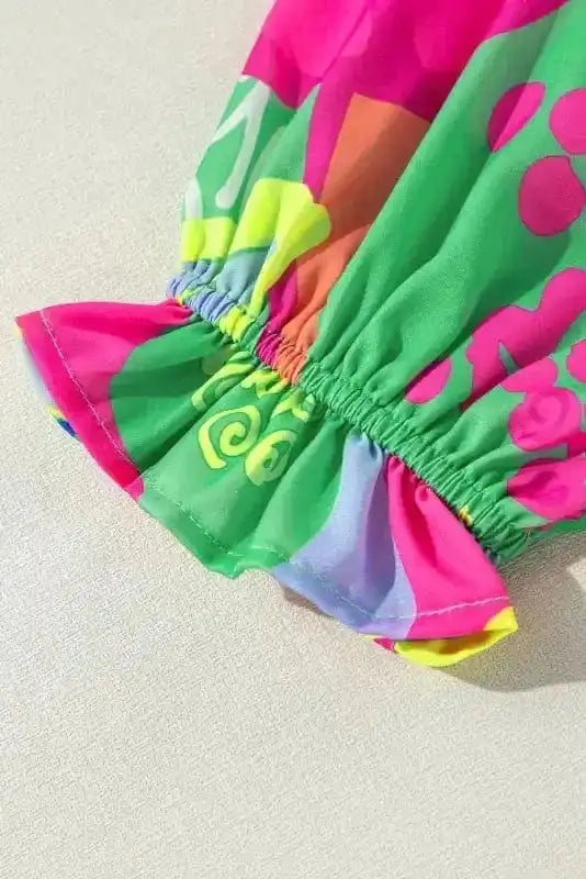 Blouses Abstract Elegance Button-Up Blouse