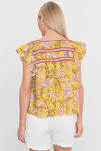 Blouses Amber Blossom Ruffle Blouse