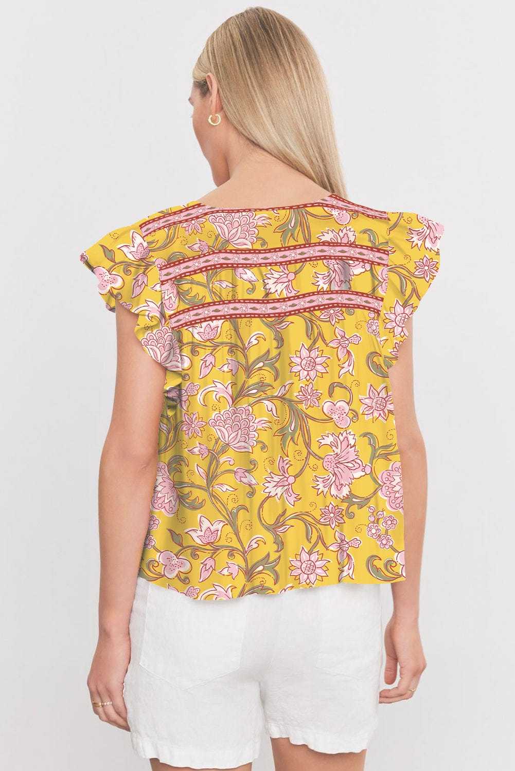 Blouses Amber Blossom Ruffle Blouse