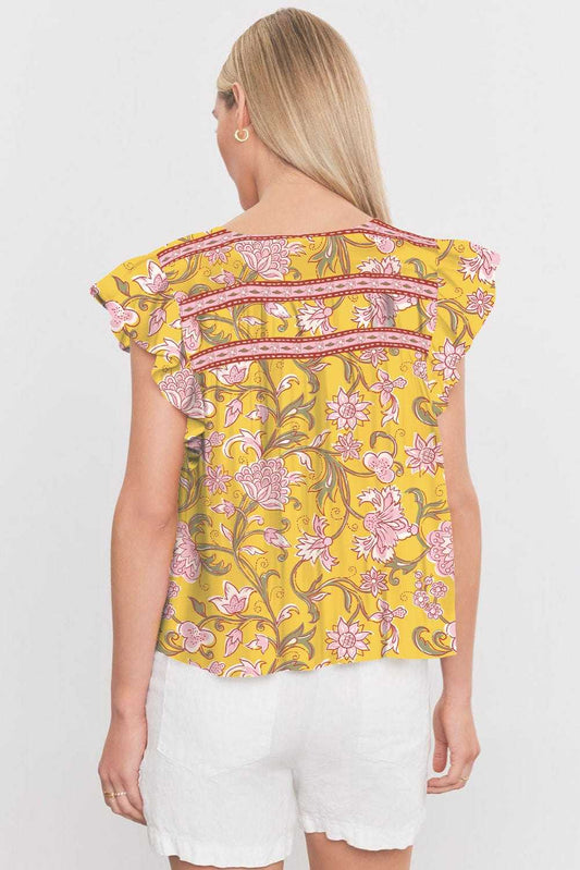 Blouses Amber Blossom Ruffle Blouse