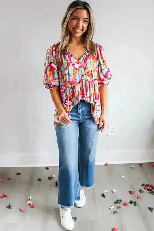 Blouses Bohemian Breeze V-Neck Blouse
