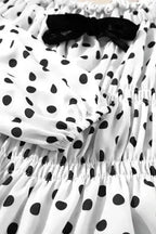 Blouses Bow Detail Polka Dot Blouse
