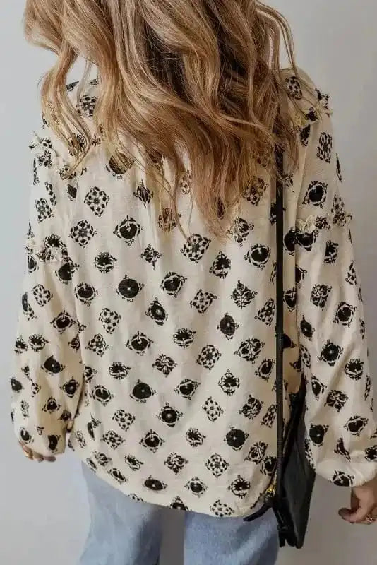 Blouses Breezy Deco Print Blouse
