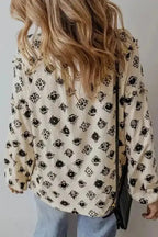 Blouses Breezy Deco Print Blouse