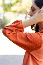 Blouses Cloud Puff Sheer Blouse