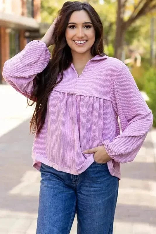 Blouses Elegance Twist Corded Blouse