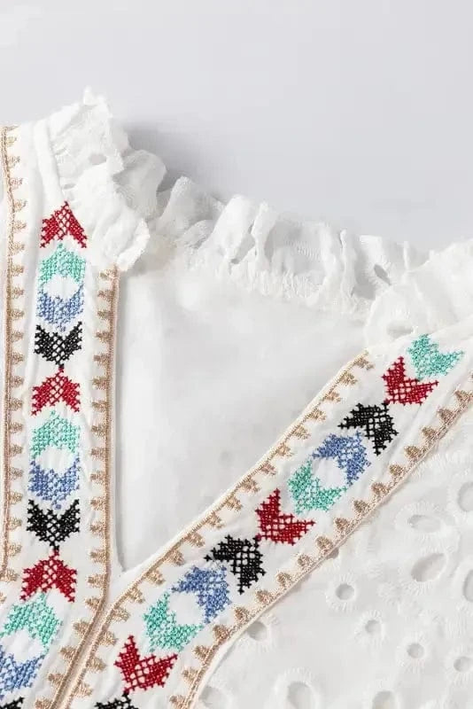 Blouses EmbroiderEdge Peekaboo Blouse