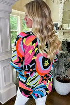 Blouses Ethereal Patterns Ruffled V-Neck Blouse