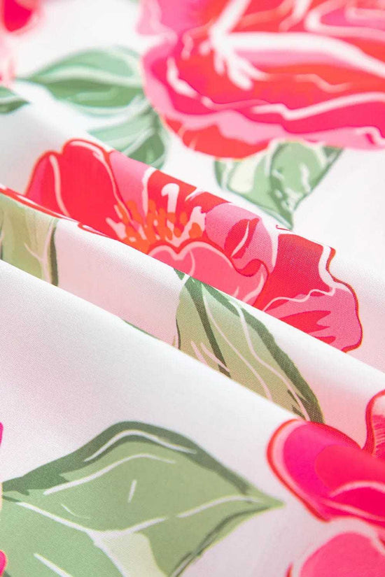 Blouses Fashionfitz Rosy Bloom Frill Blouse for Trendy Looks