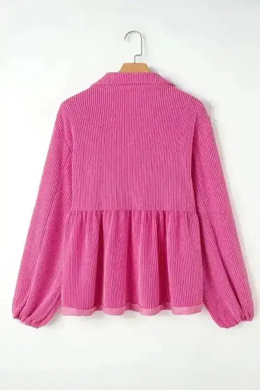 Blouses Feminine Silhouette Corded Blouse